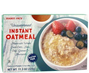 Trader Joe&#39;s Unsweetened INSTANT Oatmeal 11.3 oz (Pack of 2 boxes)