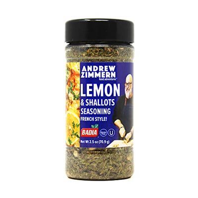 Badia Andrew Zimmern Lemon &amp; Shallots Seasoning French Style (French Kiss), 2.5 oz (Pack of 6)