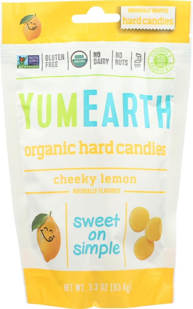 YumEarth, Organic Hard Candies, Cheeky Lemon, 3.3 oz (93.5 g)(Pack of 2)