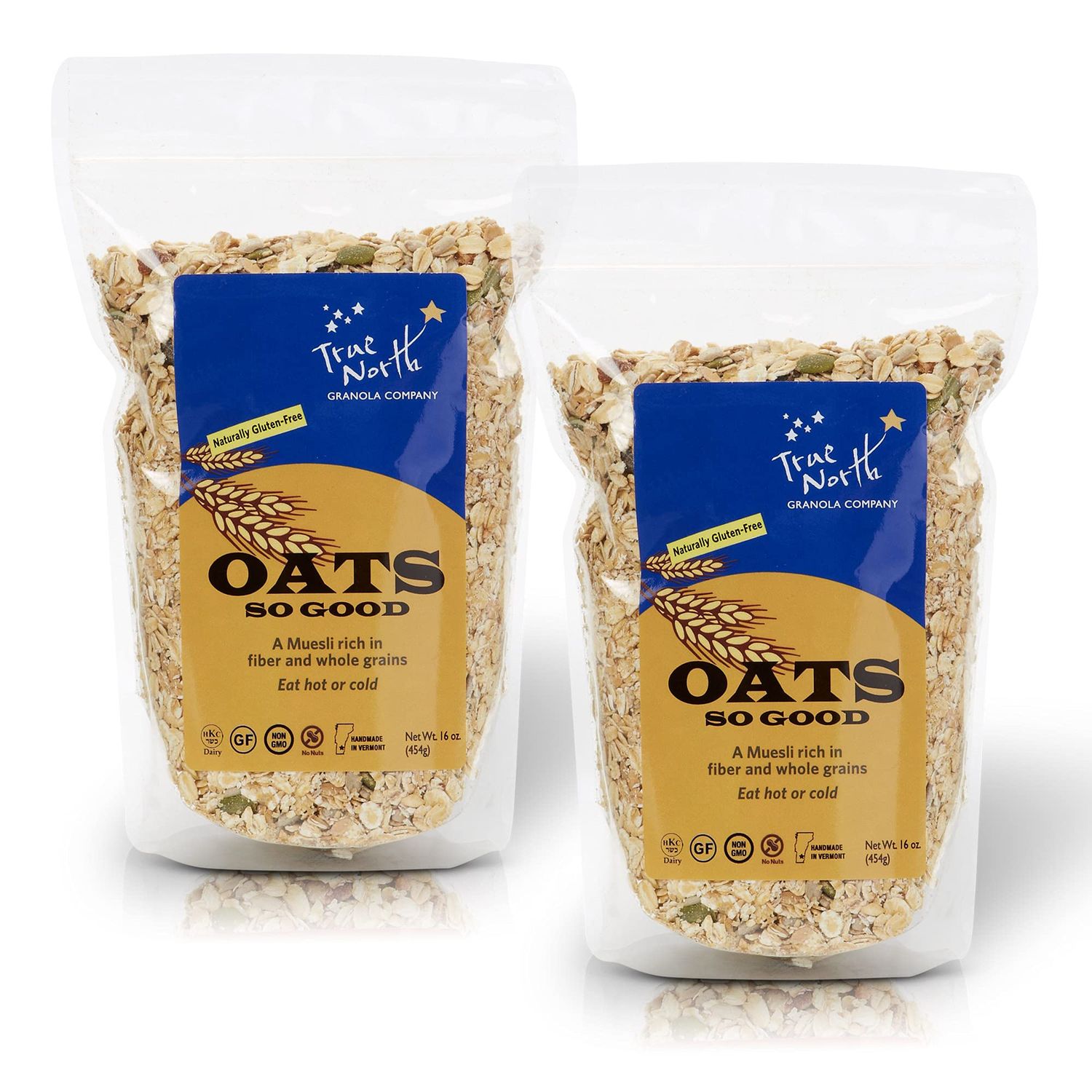 Four Whole Grains Muesli Oats So Good by True North Granola (Original Flavor, 16 oz. bag, 2 pack)