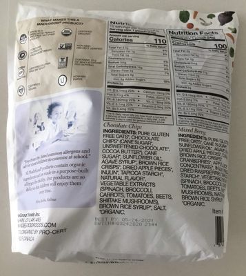 MadeGood Granola Minis Club Pack (20 ct, 0.85 oz. each); 10 Bags Chocolate Chip and 10 Bags Mixed Berry Granola Minis; Vegan, Gluten-Free, Allergy-Friendly, Organic, Non-GMO Snacks