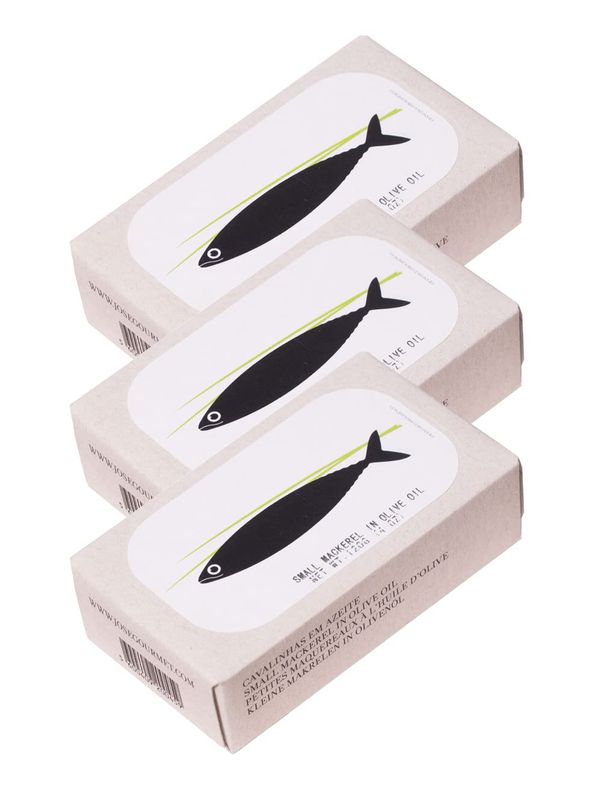 Jose Gourmet Small Mackerel in Olive Oil, 120g 3-Pack