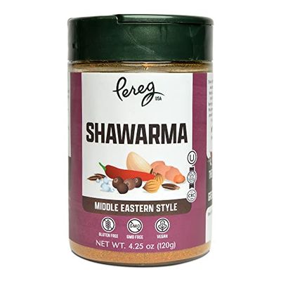 Pereg Shawarma Spice Seasoning (4.25 Oz x 6 Pack) - Spice Rub for Meat, Beef, Gyro & Poultry - Grill Flavor - Middle Eastern Spice Mix - Mediterranean - Non-GMO & Vegan
