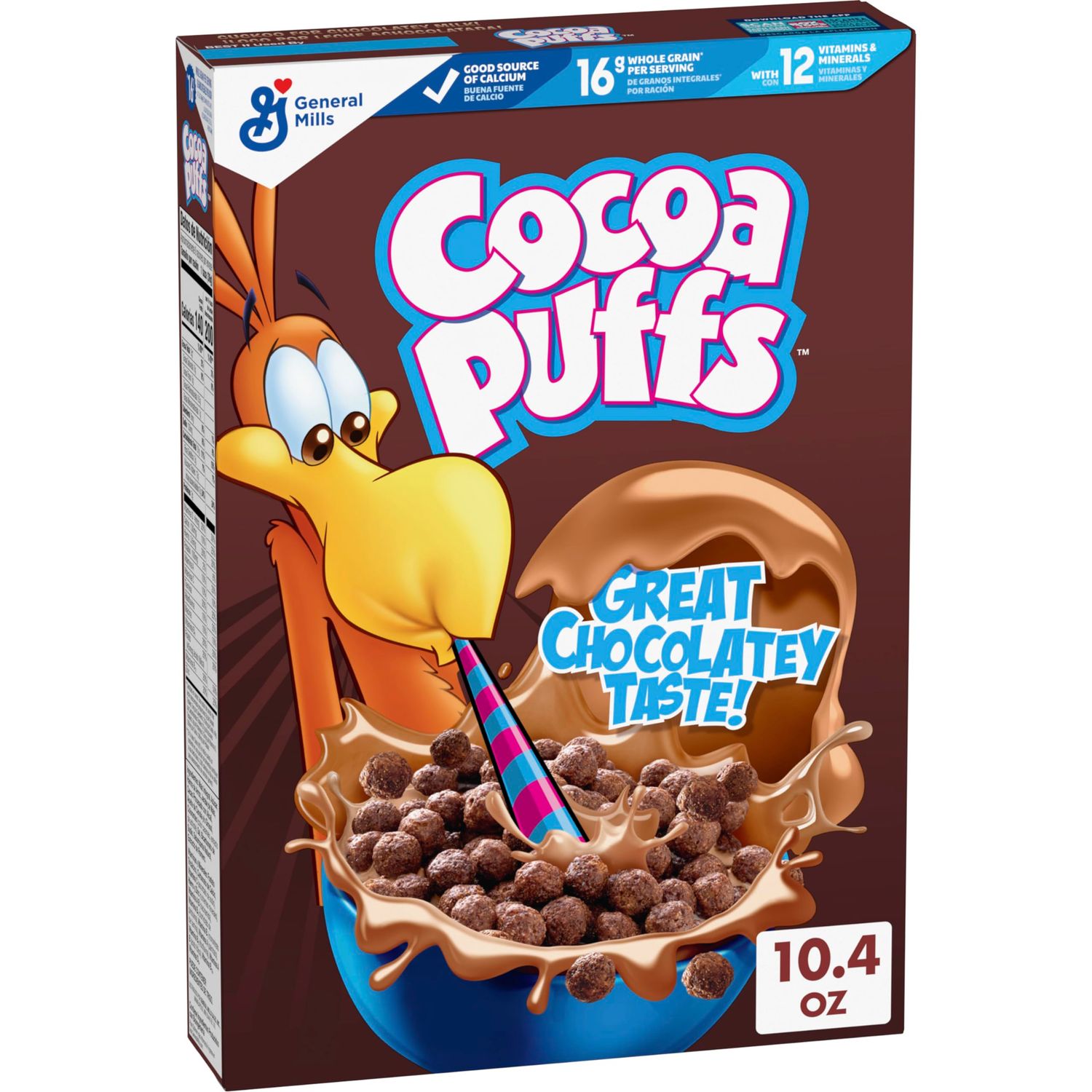 Cocoa Puffs, Chocolate Breakfast Cereal, Whole Grains, 10.4 oz