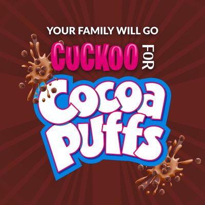 Cocoa Puffs, Chocolate Breakfast Cereal, Whole Grains, 10.4 oz