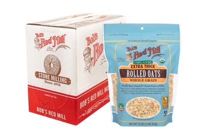 Bob&#39;s Red Mill Organic Extra Thick Rolled Oats, 16-ounce (Pack of 4)