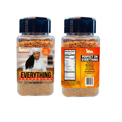 Miss Nola Everything Seasoning, Everything Seasoning, Herb, Spice and Seasoning Gift Set - Low Sodium Chicken, Chef Spices, Beef, Seafood, Vegetable Seasoning by Miss Nola 5.5 oz