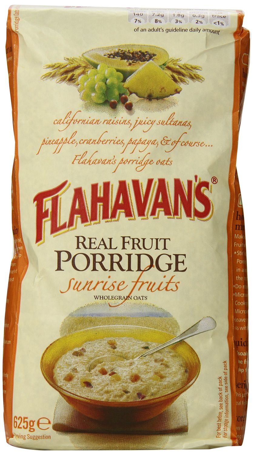 FLAHAVAN&#39;S Real Fruit Porridge with Sunrise Fruits, Whole Grain Oats 22.05-Ounce Bags (Pack of 4)
