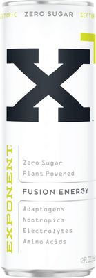 Exponent - Sector-C Fusion Energy Drink | Pack of 12, 355mL Cans | Light & Crisp Citrus Blend | Zero Sugar & Sucralose | Naturally Sourced Caffeine | Gluten-Free & Vegan | 15 Calories per Can