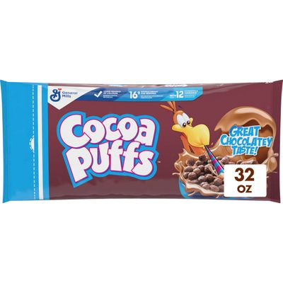 Cocoa Puffs Breakfast Cereal Bag, 32 oz