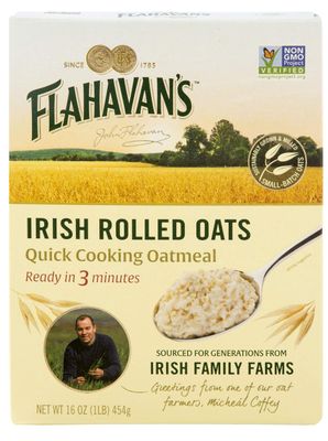 Flahavan&#39;s Quick Cooking Oatmeal 16 Pack of, irish rolled oats, 96 Ounce, (Pack of 6)