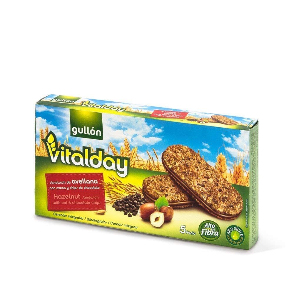 Gullon Breakfast Hazelnut Crunch Biscuits with Wholegrain - 7.76 oz.