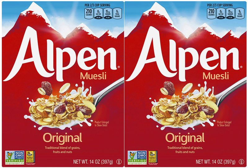 Alpen All Natural Muesli Cereal Original -- 14 oz (Pack of 2)