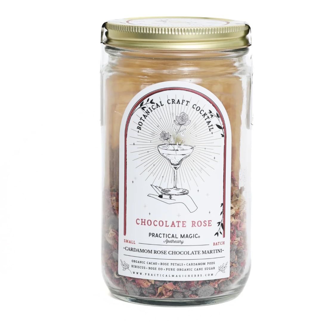 Practical Magic Grapefruit Breeze Craft Cocktail Infusion Kit, Dry Craft Mix in a Jar, Natural Dehydrated Fruit, Herbs, Spices, 16 oz Glass Jar Mixer for Cocktails &amp; Mocktails. Makes 10 Cocktails.