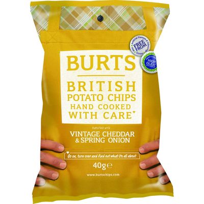 Burts Potato Chips Mature Cheddar 40 g (Pack of 20)