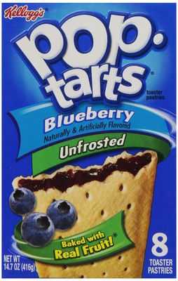 Kellogg&#39;s Pop-Tarts Frosted Blueberry Toaster Pastries 8 ct (Pack of 2)