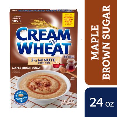Cream of Wheat, Hot Cereal, Maple Brown Sugar, 24 Ounce
