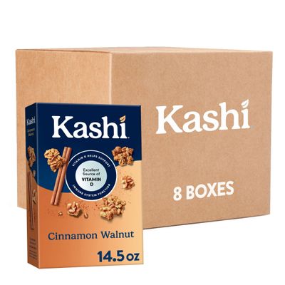 Kashi Ready To Eat Cereal Assorted Cinnamon Walnut 14.5oz 8ct