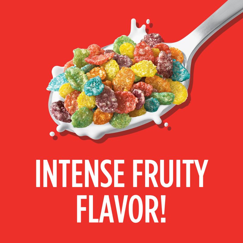 Post Fruity PEBBLES Cereal, Fruity Kids Cereal, Gluten Free Rice Cereal for Kids, 2 OZ Individual Cereal Cup