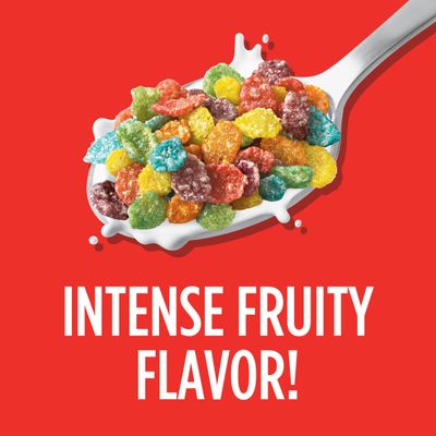Post Fruity PEBBLES Cereal, Fruity Kids Cereal, Gluten Free Rice Cereal for Kids, 2 OZ Individual Cereal Cup