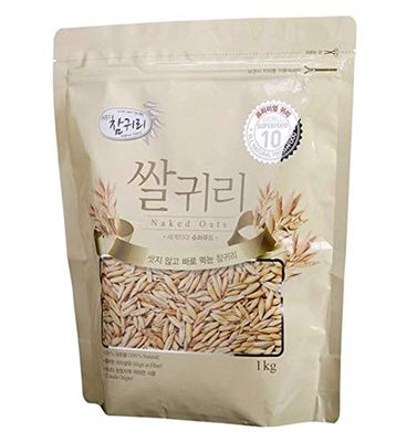 100% Natural Naked Whole Oats 1Kg (1 Pack)