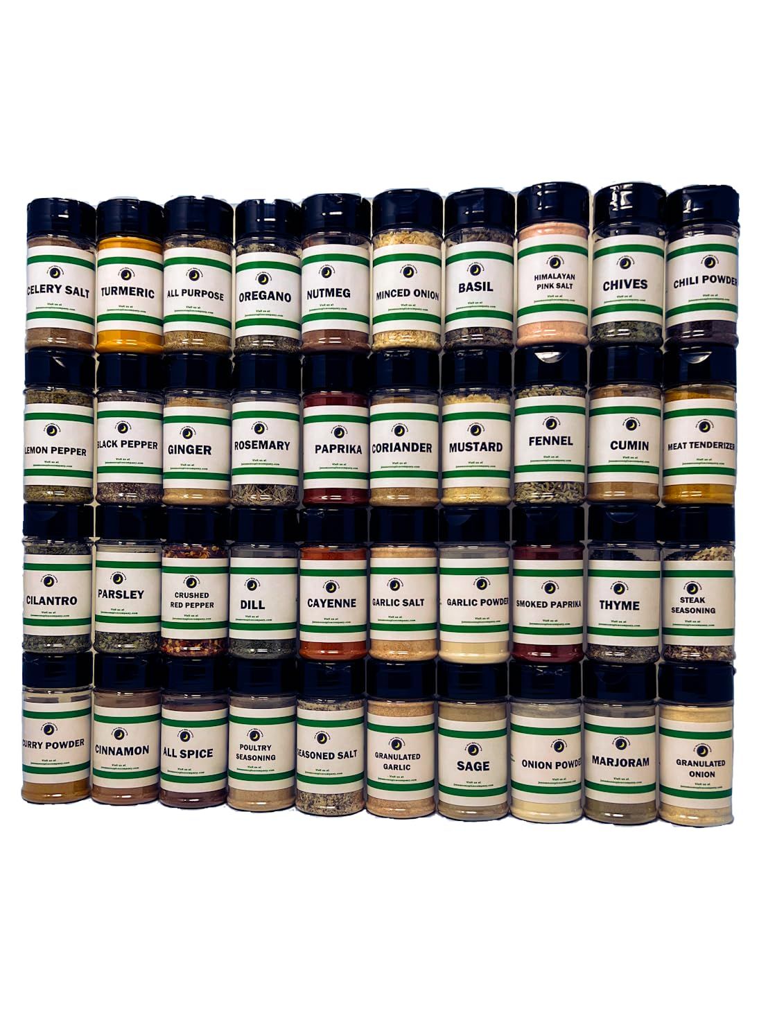 Ultimate Pantry Seasoning, Herb, Spice and Seasoned Salt Set | 40 Count | Premium All Natural | Everything Your Spice Rack Needs! | Create Unique Flavors at Home!