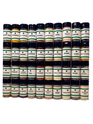 Ultimate Pantry Seasoning, Herb, Spice and Seasoned Salt Set | 40 Count | Premium All Natural | Everything Your Spice Rack Needs! | Create Unique Flavors at Home!