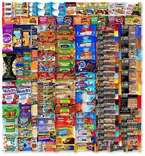 Healthy Snack Variety Pack - 50 Count Nutritious Bars from Nature&#39;s Valley, Cliff, Kind &amp; More