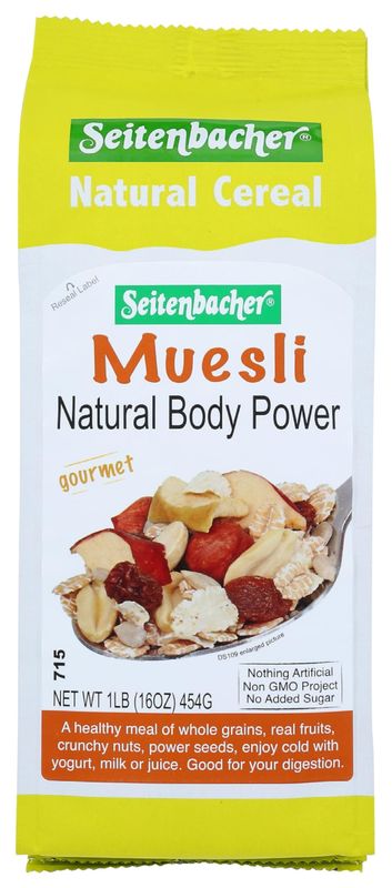 Seitenbacher Musli #1 Natural Body Power Cereal, 16 Ounce