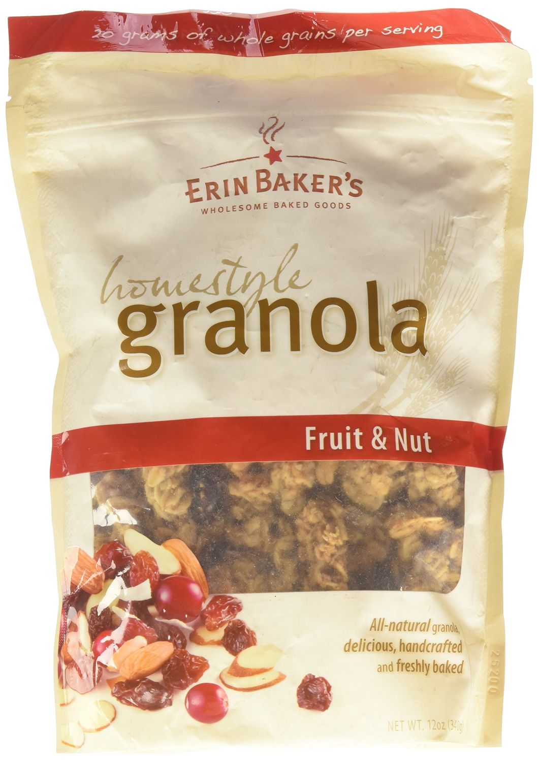 Erin Baker&#39;s Homestyle Granola, Fruit &amp; Nut, 12 oz