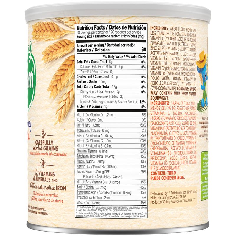 Nestle Nestum Instant Cereal, Wheat &amp; Honey, 10.5 Ounce (Pack of 12)