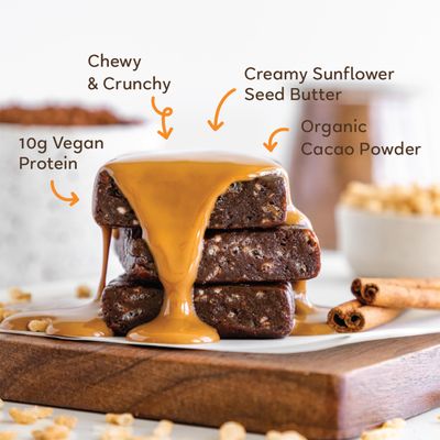 GoMacro MacroBar Organic Vegan Protein Bars - Sunflower Butter + Chocolate (2.3 Ounce Bars, 12 Count