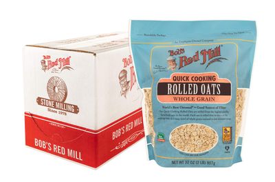 Bob&#39;s Red Mill Quick Cooking Rolled Oats, 32-ounce (Pack of 4)