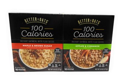 Better Oats Bundle: (1) Apples &amp; Cinnamon 9.8oz, (1) Maple and Brown Sugar 9.8oz (2 Boxes Total)