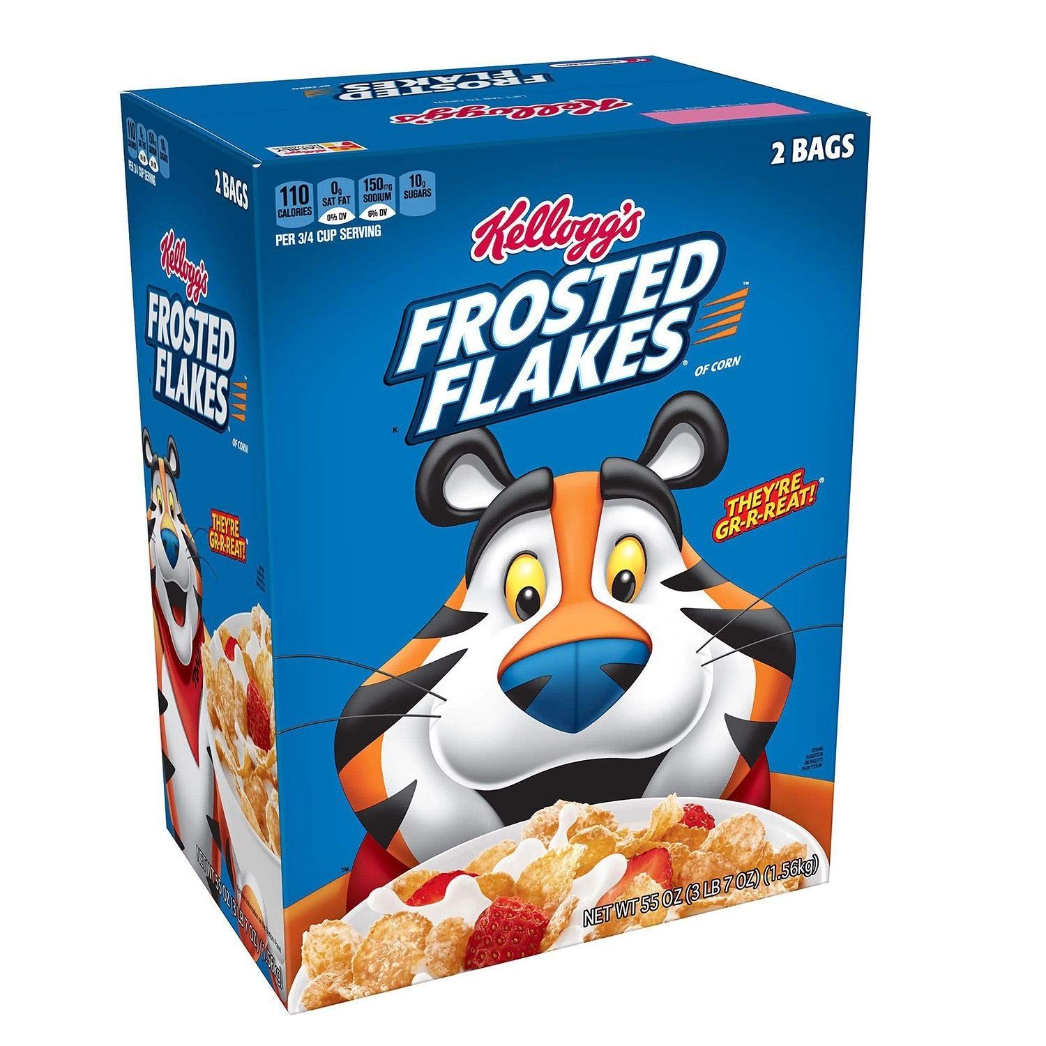 Kellogg&#39;s Frosted Flakes Cereal (55 oz.)