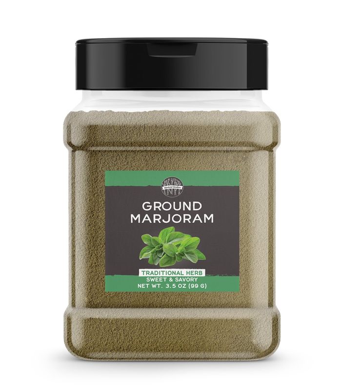 Birch &amp; Meadow Ground Marjoram, 3.5 oz, Sweet &amp; Savory Herb, French &amp; Italian Cuisine
