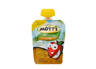 Mott&#39;s Snack and Go Applesauce, Natural, 3.2 oz