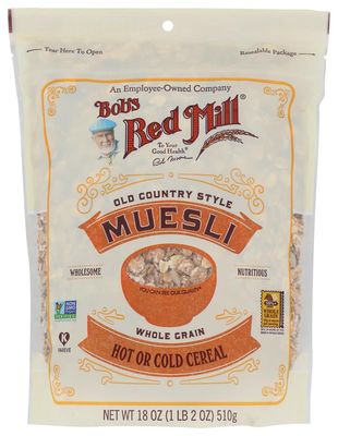 Bob&#39;s Red Mill Old Country Style Muesli Whole Grain Cereal 18 oz [ Pack of 2]
