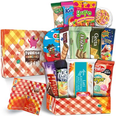 Midi International Snack Box | Premium Exotic Foreign Snacks | Unique Snack Food Gifts Included | Picnic Box Theme | Candies from Around the World | 12 Full-Size + 1 Bonus Snacks