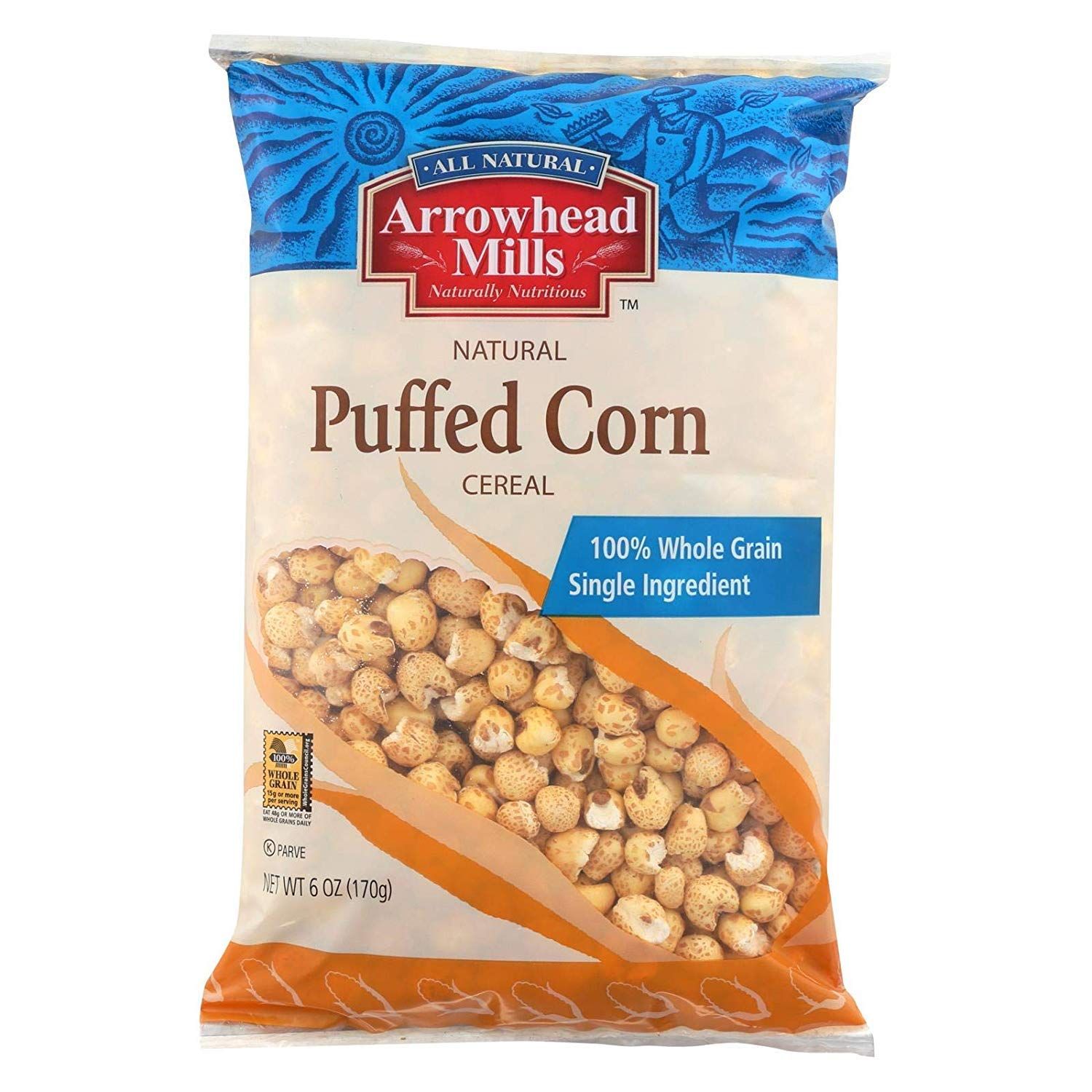 Arrowhead Mills Puffed Corn Cereal, 6 oz (Pack of 12)