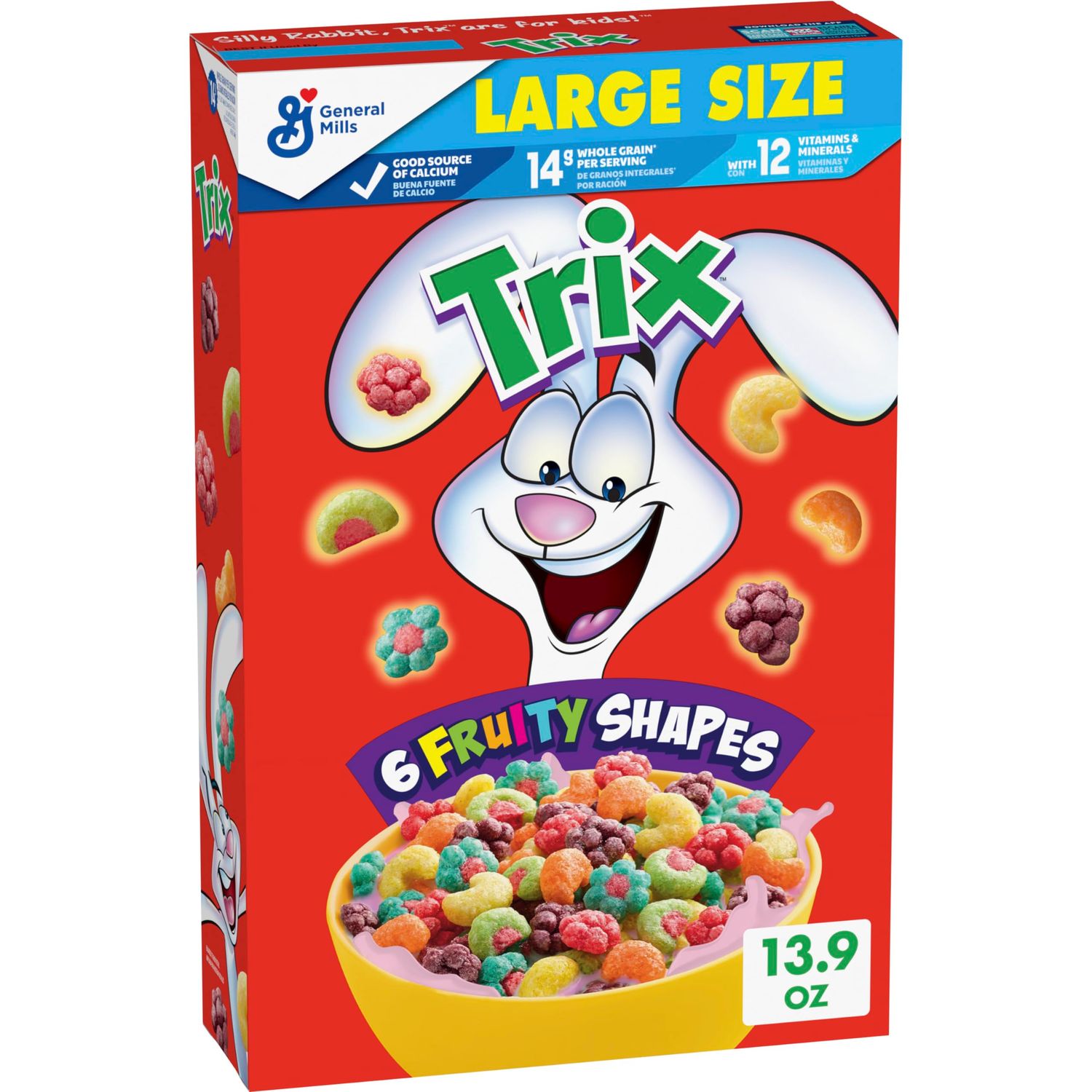 Trix, Cereal, Fruit Flavored Corn Puffs, 13.9 oz