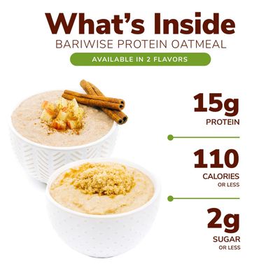 BariWise Instant Protein Oatmeal, Maple &amp; Brown Sugar, No Sugar, Gluten Free, Low Carb (7ct)