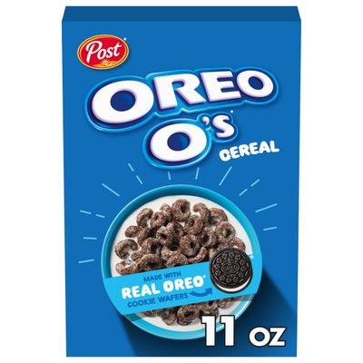 Post OREO Os Breakfast Cereal, Chocolatey OREO Cereal, 11 OZ Box (Pack of 14)