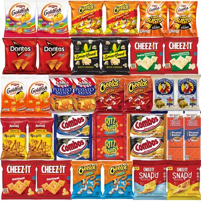 Cheese Crackers and Cheese Snacks - Variety Pack Assortment - Sampler Bulk Care Package Gift Box (36 Count)