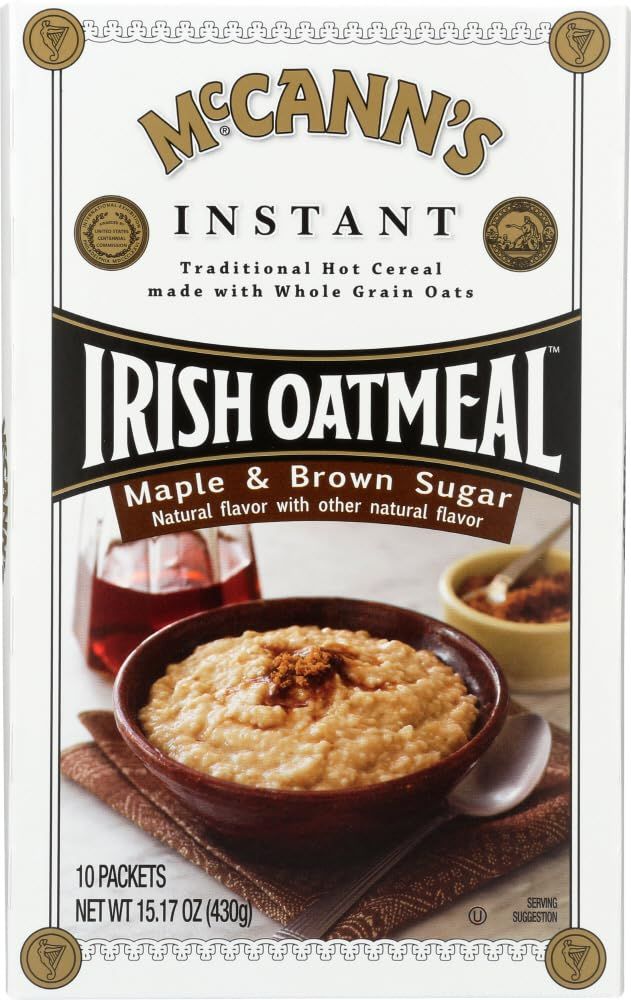 McCann&#39;s Irish Oatmeal Maple &amp; Brown Sugar -- 10 Packets (Pack of 2)