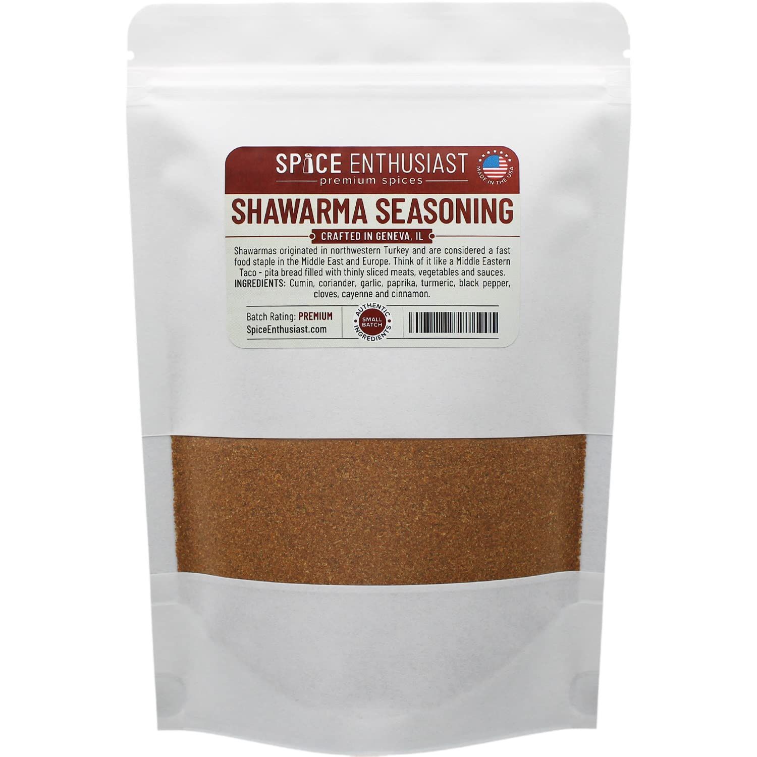 Spice Enthusiast Shawarma Seasoning - 4 oz