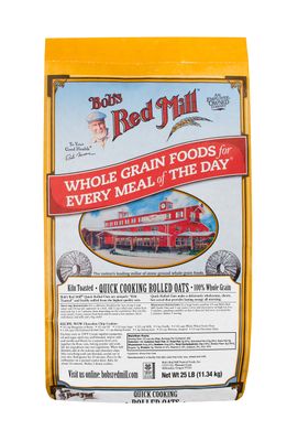 Bob&#39;s Red Mill Quick Cooking Rolled Oats, 25 Pound