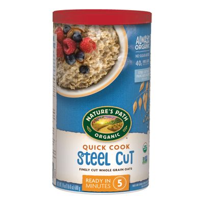 Nature&#39;s Path Organic Quick Cook Steel Cut Oatmeal, 24 oz (Pack of 1), Non-GMO