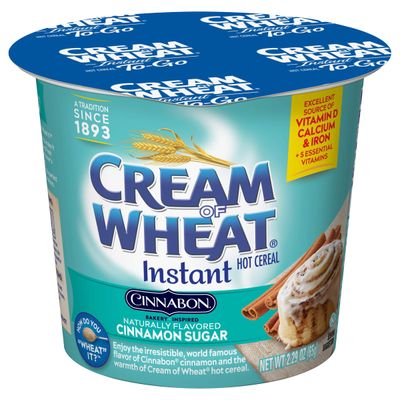 Cream of Wheat, Hot Cereal to Go, Cinnabon, 2.29 Ounce
