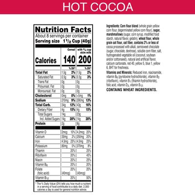 The Elf on the Shelf Breakfast Cereal, Christmas Snacks, Family Size, Hot Cocoa with Marshmallows, 12.2oz Box (1 Box)